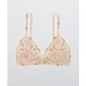 SOLD Aerie Embroidered Triangle Bralette, XL
